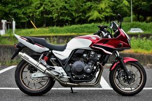 新品 ビームス CB400SB/SF 2017～ (2BL-NC42)用 R-EVO スリップオン ステンレスサイレンサー 政府認証 G184-53-P6J BEAMS マフラー