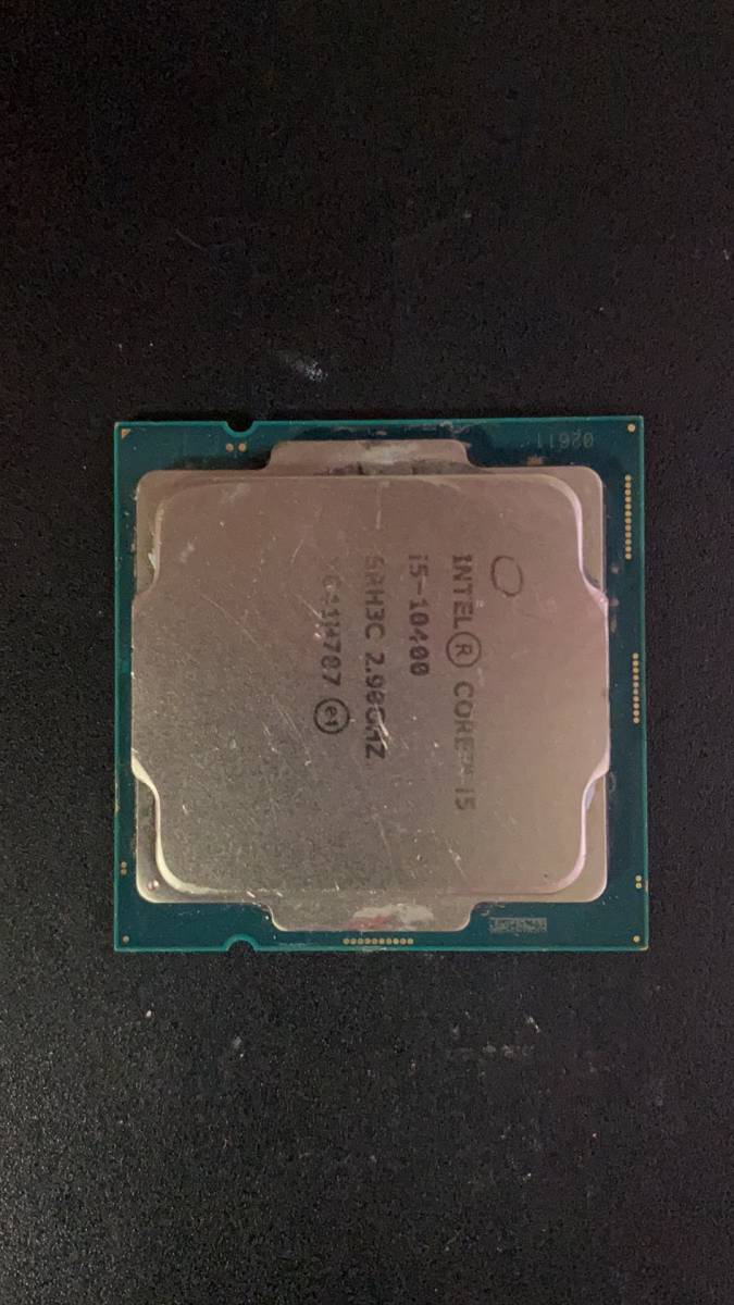 Intel I5-10400 LGA 1200 中古分解品BIOS起動確認社内管理番号F89