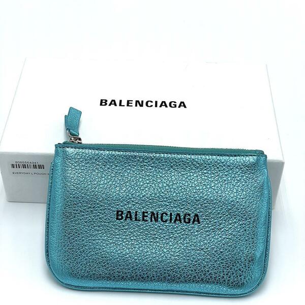 No.57 人気ブランドのため早い者勝ち【美品】BALENCIAGA バレンシアガ ポーチ エブリデイ レザー 小物入れ レディース メンズ ユニセックス