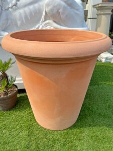  Italy made planter Leon φ70cm H70cm 23 number corresponding round large pot resin made plant pot pot cover light weight maru kio-ro[ special sale goods ]