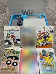 Wii body / white / soft 4 point set / Mario Cart / Pokemon 