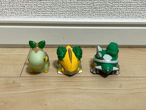 ポケモン指人形　第四世代の御三家　3段階進化のセットです。（シンオウ地方）ナイトル　ハヤシガメ　ドダイトス