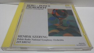 PRELUDIO スイス盤 CD　ベルク　ポンセ　プロコフィエフ　ヴァイオリン協奏曲　シェリング　ヤン・クレンツ　BERG PONCE PROKOFIEFF 