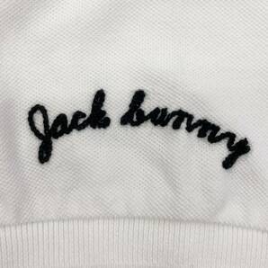 JACK BUNNY by PEARLY GATES ワッペン ポロシャツ 白 ホワイト メンズ 5サイズ ジャックバニー パーリーゲイツ ゴルフウェア 3070061の画像8
