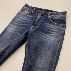 Nudie Jeans LEAN DEAN スキニージーンズ ユーズド加工 W29 ヌーディージーンズ ストレッチ スリム デニムパンツ リーンディーン 3070338の画像3