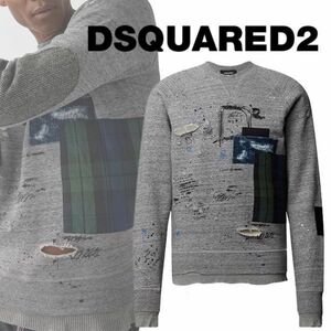 定価10.2万DSQUARED2 PATCH COOLスウェットM / ディースクエアードS74GU0514