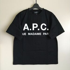 A.P.C　エディフィス別注　オーバーサイズロゴプリントTシャツ　24234197041　ブラック　Sサイズ　新品