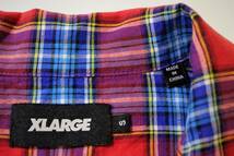 ◆XLARGE エクストララージ◆#01192411 半袖 タータンチェック プリントシャツ:S_画像8