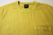 ◆ZARA ザラ◆6917-415-321 半袖 綾織り コットン 胸ポケ オーバーサイズ Tシャツ:M_画像5