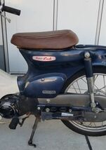 スーパーカブ C50 C70 C90 リトルカブ シート 座席 茶色 ストライプ 社外品 364_画像6