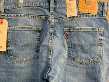 ★表記34/新品！リーバイス.Levi's511スリム&ストレッチ素材.ユーズド加工デニムショートパンツ.ショーツ西海岸ヴィンテージサーフスタイル_画像6