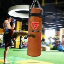 120 centimeter cow leather kickboxing punching bag Sand bag for adult mixed martial arts me Thai te navy blue do- sport fitness training 