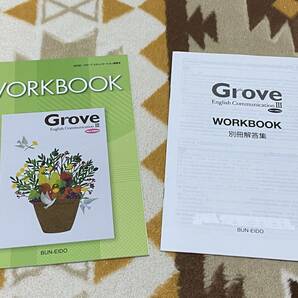 別冊解答編付 Grove English Communication Ⅲ WORKBOOK ワークブック 文英堂 グローブの画像1