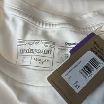 新品 Lサイズ patagonia パタゴニア 半袖Tシャツ T-SHIRT Logo P-6 ORGANIC 白　white 定価5940円_画像5