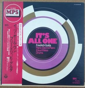 LP(帯付き・JAZZ・希少・ピアニスト・YS-2606-MP・’70年2月盤)FRIEDRICH GULDA/イッツ・オール・ワンIT'S ALL ONE【同梱可能6枚まで】0803