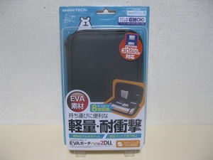 未開封 EVAポーチ new2DLL クリーニングクロス付き new2DSLL用 new3DSLL対応 ブラック ゲームテック