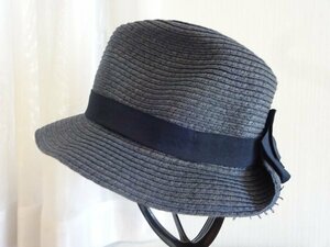 ... ROPE` PICNIC PASSAGE ...　レディース・婦人用　ペーパーハット 青色帽子　サイズ５７・５cm　キャップ　帽子　タグ付