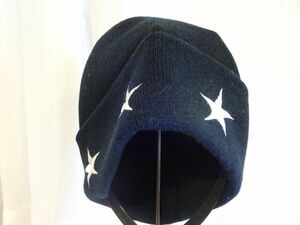 ￥ PREMIER ￥キッズ・レディース　紺色帽子　刺繍入　ニット帽　サイズ５６cm〜５９cm　キャップ　帽子