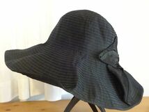 X Orient X レディース・婦人用　黒色帽子　つば広ハット　スタイル帽子　サイズ５７cm〜５９cm　キャップ　帽子_画像1