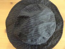 △ KOSTON ▽ メンズ・レディース　サハリハット　黒色模様入　サイズ５７・５cm　キャップ　帽子　コットン帽_画像8