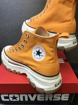 ☆新品☆CONVERSE ALL STAR R TREAKWAVE HI コンバース　オールスター　R トレックウェーブ　ハイ　オレンジ　厚底ソール　リアクト_画像9