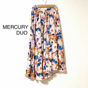 MERCURY DUO Mercury Duo цветочный принт плиссировать maxi юбка 