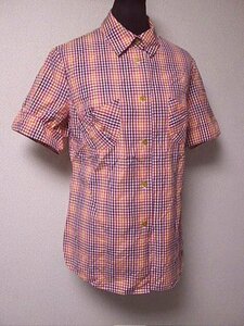  Vivienne Westwood red label check short sleeves shirt M rank Italy made Vivienne Westwood RED LABEL