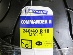 240/40R18 M/C 79V COMMANDER2 TL リア用 バイクタイヤ MICHELIN(ミシュラン)　コマンダー2　038180