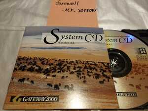 GATEWAY 2000 SYSTEM CD VERSION 4.1 中古品 System Software for ゲートウェイ2000 システム ソフトウェア Microsoft Windows