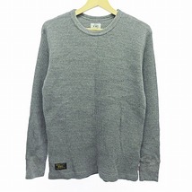 ダブルタップス WTAPS 152ATDT-CSM09 ワッフル ロング Tシャツ 長袖 グレー M 0823 メンズ_画像1