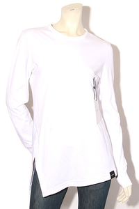 未使用品 2022AW Ujoh ウジョー ロングスリーブ アンバランススリットT 長袖Tシャツ 2 WHITE ホワイト U773-T85-008 /●☆ レディース