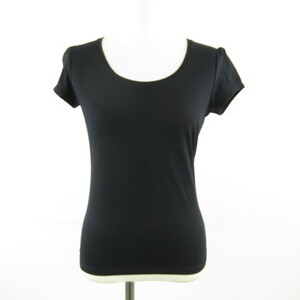  Anayi ANAYI cut and sewn T-shirt short sleeves black 38 *T986 lady's 