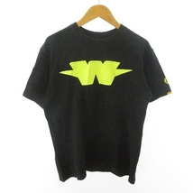 ダブルタップス WTAPS FRESH SCREEN プリント Tシャツ カットソー 半袖 黒 イエロー F ■GY09 メンズ_画像1