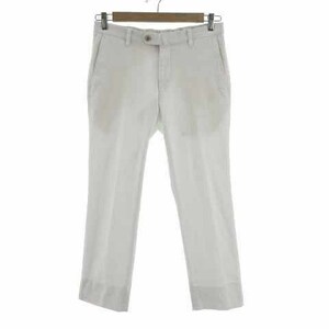カルツォーニ CALZONI パンツ スラックス ストレッチ 総柄 ホワイト 白 80 メンズ