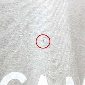 アメリカーナ AMERICANA 近年 サイドジップ 半袖 カットソー Tシャツ ロゴプリント M ライトグレー ■U90 X レディースの画像6