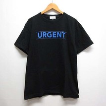 リトルビッグ LITTLEBIG 半袖 Tシャツ URGENT L 黒 ブラック LB183-TS02 日本製 メンズ_画像1