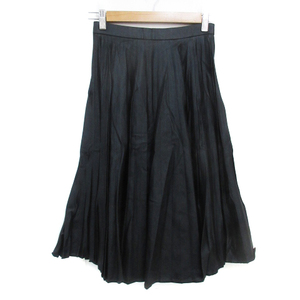  не использовался товар Moussy moussy юбка в складку mi утечка длина одноцветный 1 чёрный черный /FF14 женский 