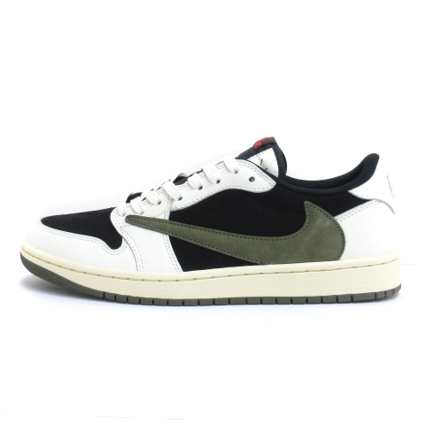 Travis Scott Nike WMNS Air Jordan 1 Low OG Medium Olive 26cm