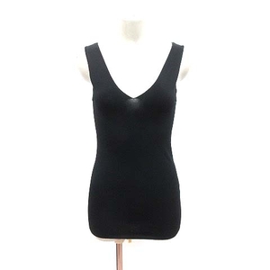  Stunning Lure STUNNING LURE tank top knitted V neck S black black /YK lady's 