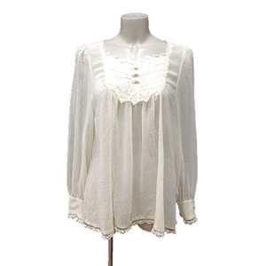  Franche Lippee franche lippee рубашка блуза шифон biju- гонки длинный рукав M белый белый /YK женский 