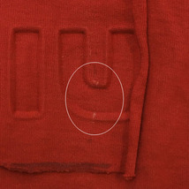 ザラ ZARA カットソー Tシャツ チュニック プルオーバー ラウンドネック プリント ロゴ エンボス 半袖 USA M 赤 レッド レディース_画像8