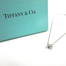 ティファニー TIFFANY & CO. クロスステッチ ネックレス ダイヤ11石入り Pt950 レディース_画像4