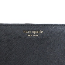 ケイトスペード KATE SPADE 二つ折り財布 キャメロン 小銭入れ 札入れ パスケース 付き レザー WLRU5440 黒 ブラック ウォレット ■SM1 レ_画像5