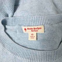 ブルックスブラザーズ BROOKS BROTHERS RED Fleece ニット セーター 半袖 ラメ プルオーバー ブルー XS レディース_画像6