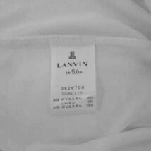 ランバンオンブルー LANVIN en Bleu カットソー 長袖 レース切替え 日本製 ホワイト 白 レディース_画像7