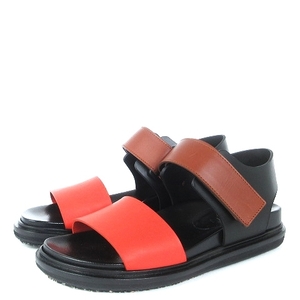  Marni MARNI beautiful goods strap sandals shoes shoes velcro bai color black black lady's 