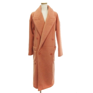  top shop TOPSHOP double coat jacket long height Drop shoulder plain pink S