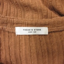 フリークスストア FREAKS STORE カットソー ヘンリーネック 七分袖 F 茶 ブラウン /YI レディース_画像6