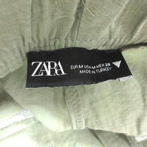 ザラ ZARA テーパードパンツ ワイド イージーパンツ M 緑 カーキ /CT ■MO レディース_画像5