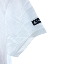 アディダス adidas カットソー Tシャツ クルーネック プリント 半袖 OT 白 ホワイト /AU メンズ_画像5